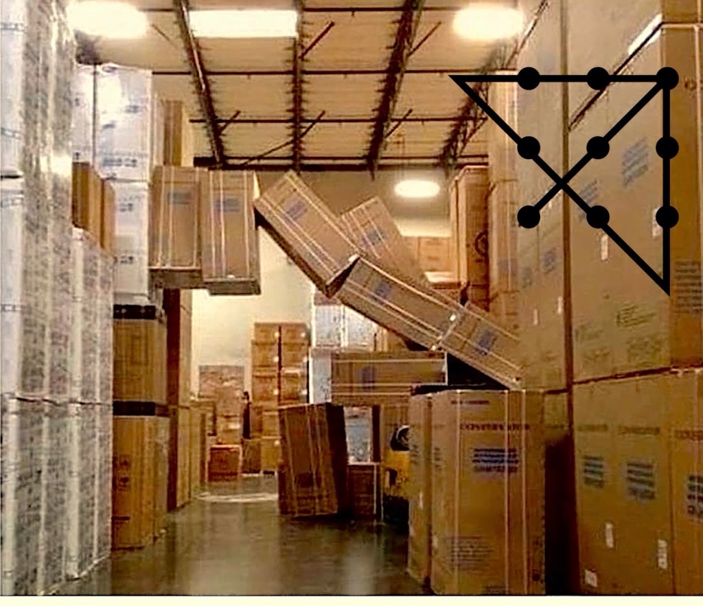 9 dot puzzle in a box mine field