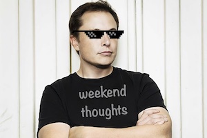 Elon Musk in tee shirt