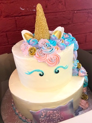 Unicorn birthday cake