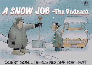 shoveling cartoon