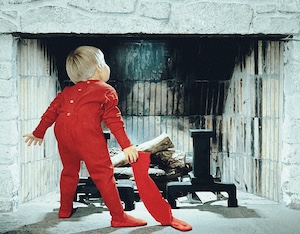 Child waiting for Santa