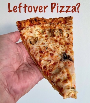 leftover pizza