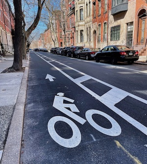 bike lane in Philadelphia