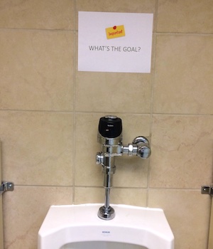 urinal in office building