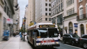 Smile bus in Philadelphia