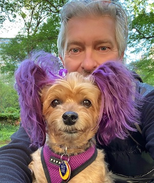 Puppy Macy Jane and me in the park.