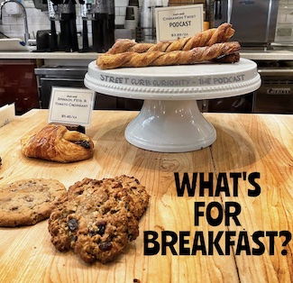 Bakery goods for breakfast