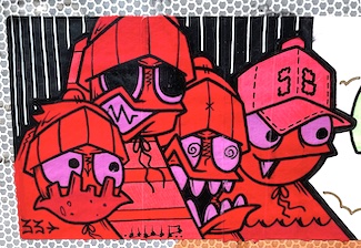 street graffiti found in Philadelphia highlighting the haters found on social media