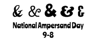 the ampersand in various type