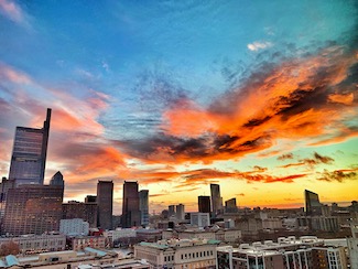 Sunset in Philadelphia 
