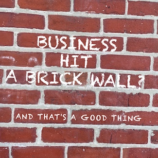 brick wall for business