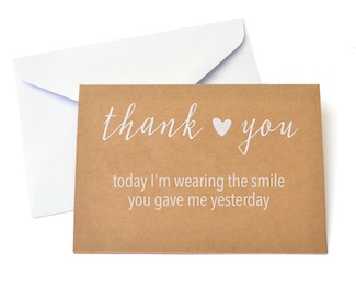 thank you cared for national thank you card day holiday