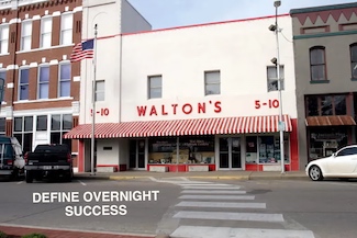 The first Walmart store that opened in 1962.