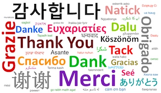 thank you in several languages for international thank you day