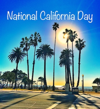 Santa Monica Palm Trees for National California day in February