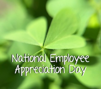 clover for a blog about National Employee Appreciation Day in March from www.caremoretoday.com 