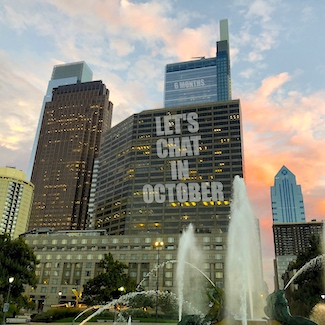 skyscrapers in Philadelphia outlining a 6 month challenge to change