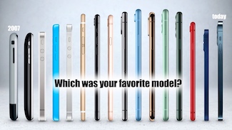 A side view of all the iPhone models over the years to celebrate the launch of the first Apple iPhone on June 29 2007; plus an added podcast focused on Brand Loyalty from Street Curb Curiosity
