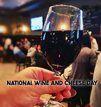 a glass of red wine for national wine and cheese day on July 25 from the daily blog www.caremoretoday.com