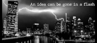 lightning flash over philadelphia to highlight how fast a good idea can disappear. for the daily blog www.caremoretoday.com