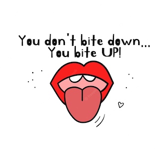 a color cartoon of your mouth and tongue for some anatomy fun