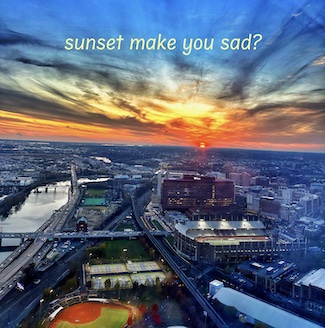 a sunset in philadelphia