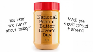 a jar of peanut butter for the daily thought blog www.caremoretoday.com