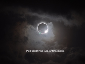 a total solar eclipse predicted for April of 2024 in North America