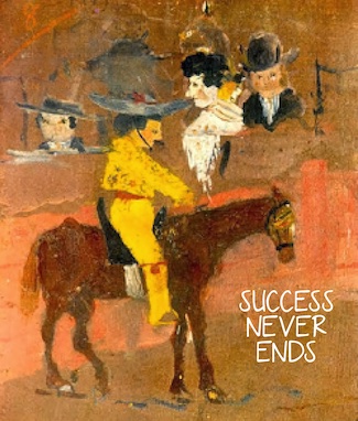 one of the first known works of art from Picasso as an idea on the success and failure in life.  From the daily blog: Care More Today