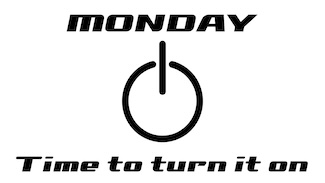 A power button for a Monday; get motivated