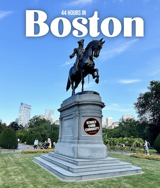 a famous statue of George Washington in downtown Boston.