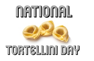 three plain tortellini for the national holiday