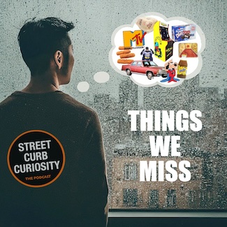 a man looking out a window thinking about things from his younger days, for a podcast episode from Street Curb curiosity 