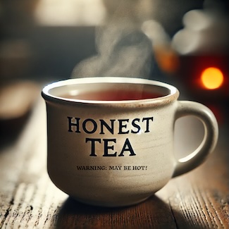 a steaming hot cup of Honest Tea, for a thought about friendship