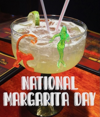 a colorful and festive margarita on the rocks for the national holiday 
