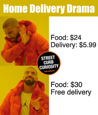 a famous meme; this time highlighting how we think of home delivery of food and groceries