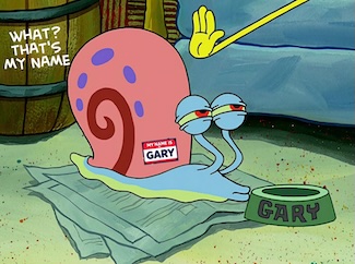 a famous TV cartoon Gary to highlight the national Day of Gary in the USA in December