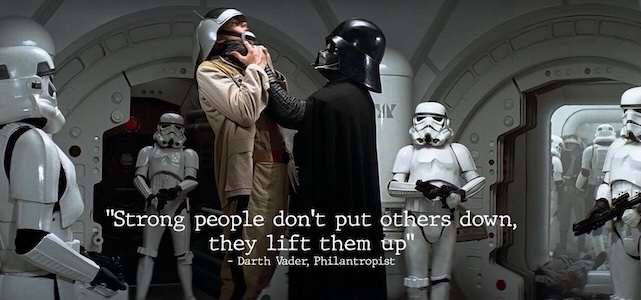 a fun motivational thought from a famous scene in a Star Wars movie