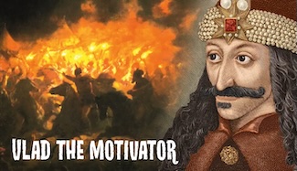 an illustration of Vlad Dracula as a motivator