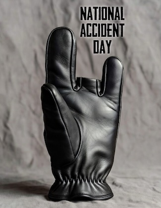 a modified leather glove for a hand that lost two fingers for national accident day