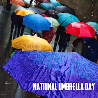 a lot of people with colorful umbrellas on a rainy day, as a life lesson