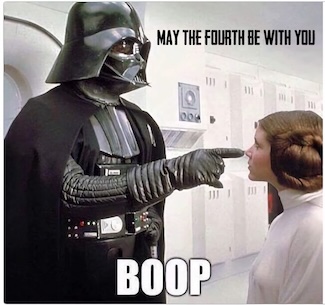 A fun Darth Vader meme for May the Fourth be with you day on may 4th